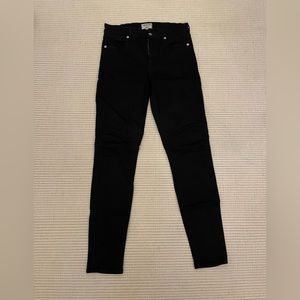 Agolde black skinny jeans